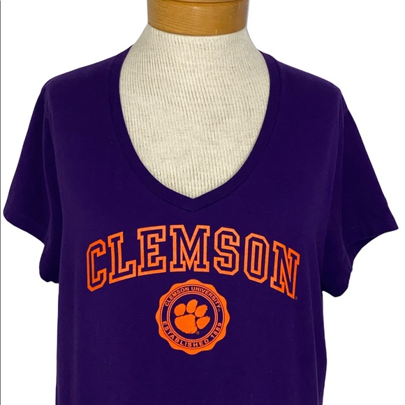 Clemson Purple T-shirt Large - Picture 3 of 5